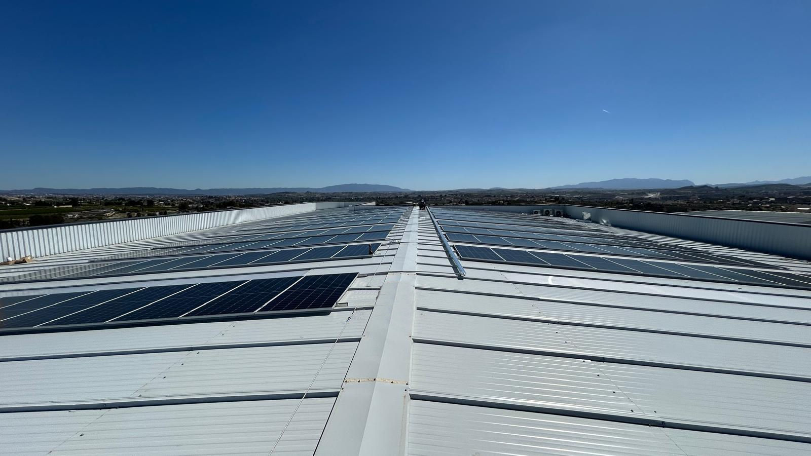 Instalación para sector industrial y naves de paneles fotovoltaicos para autoconsumo